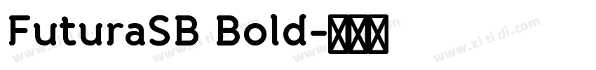 FuturaSB Bold字体转换